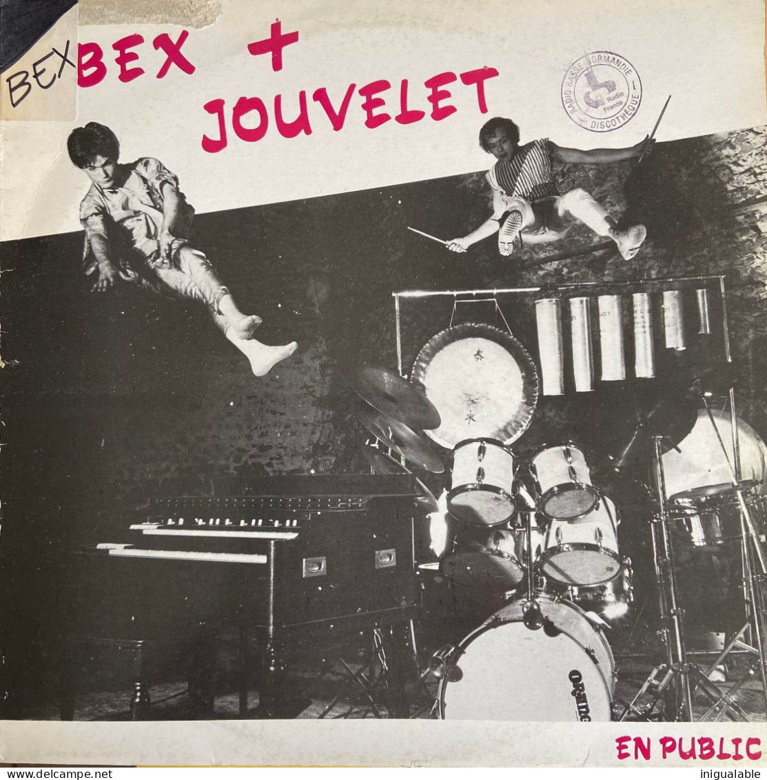 Emmanuel Bex + Xavier Jouvelet  En Public (LP) Label:Qui C'est Qu'a Le Son, Cabana Music 1983 Free Jazz Contemporary - Jazz