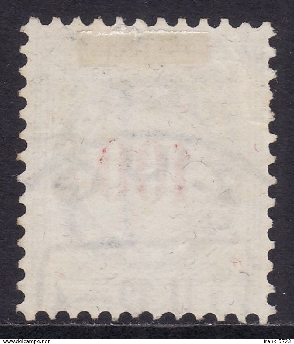 Schweiz: Portomarke SBK-Nr. 28BN (Rahmen Bräunlicholiv, Wasserzeichen Kreuz, 1908-1909) Stempel ZUG 23 II 12 - Taxe