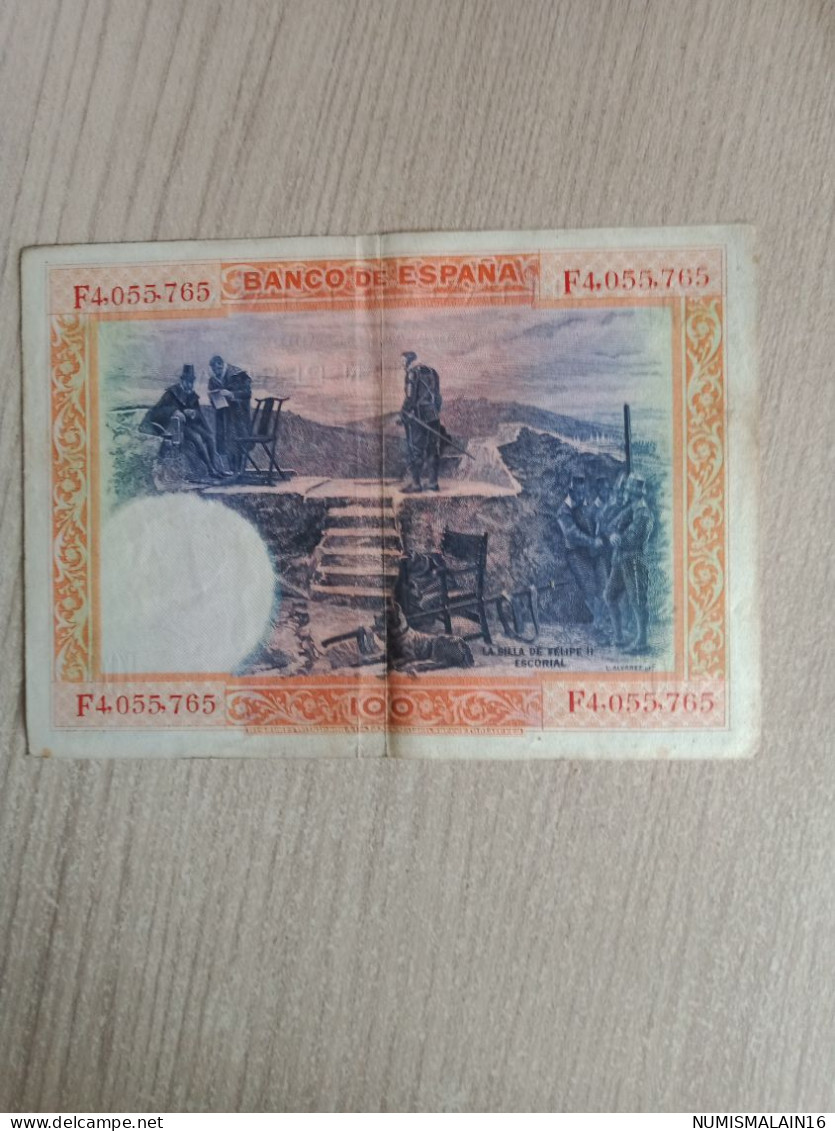 Espagne - Billet De 100 Pesetas De 1925- Circulé - 100 Peseten