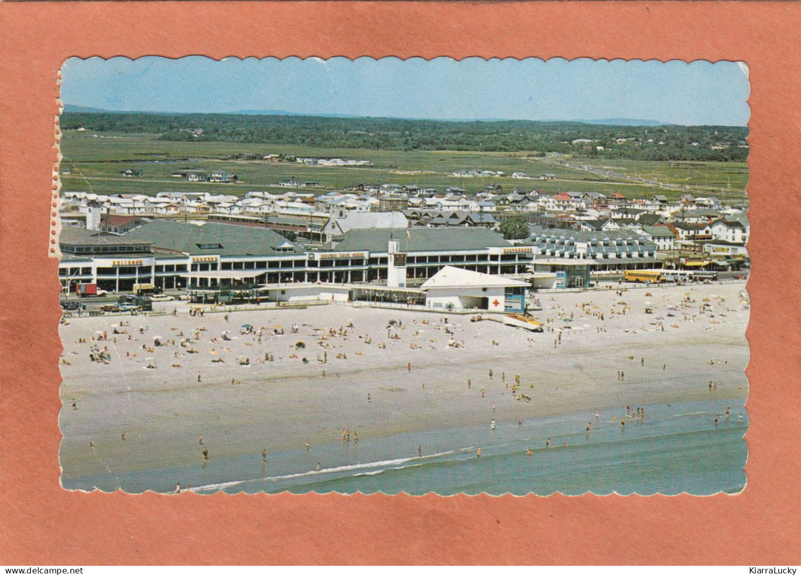 HAMPTON - USA - NEW HAMPSHIRE - AERIAL VIEW OF THE CENTER OF ACTIVITIES - ECRITE - Autres & Non Classés