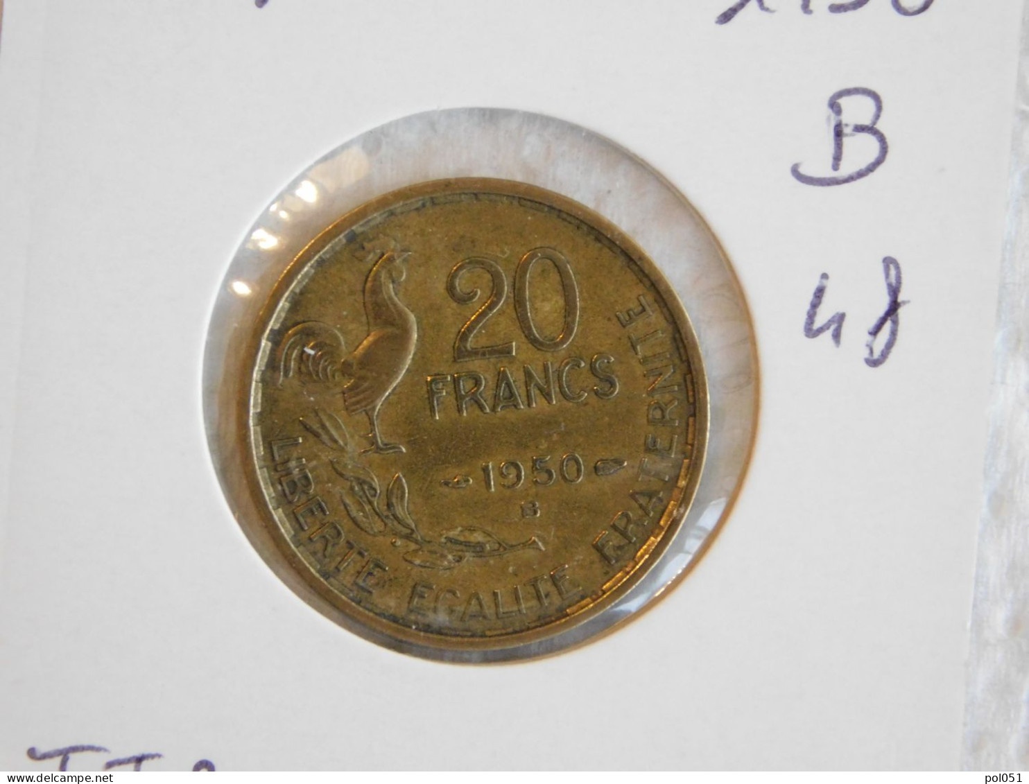 France 20 Francs 1950 B 4f 4 Faucilles G. GUIRAUD (1038) - 20 Francs