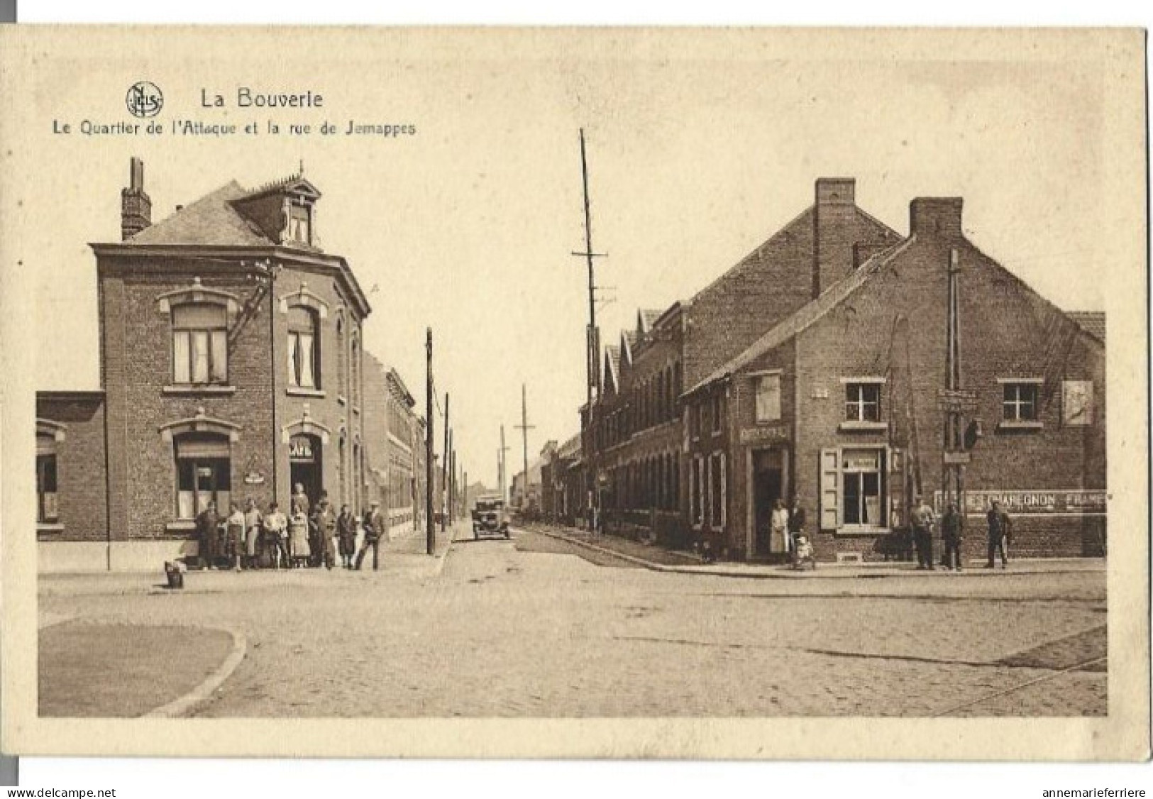 La Bouverie  Le Quartier De L'Attaque Et La Rue De Jemappes - Frameries