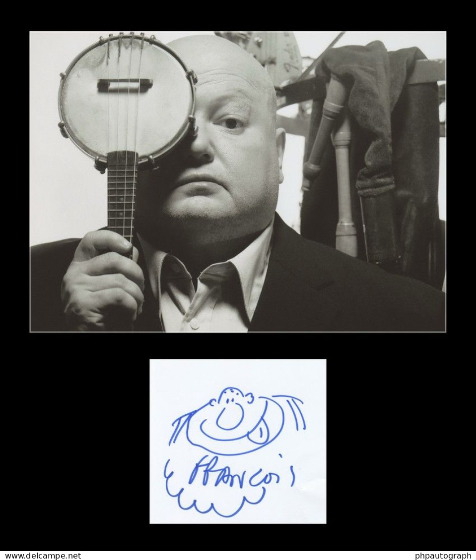 François Hadji-Lazaro (1956-2023)- Garçons Bouchers - Autoportrait Signé + Photo - Zangers & Muzikanten