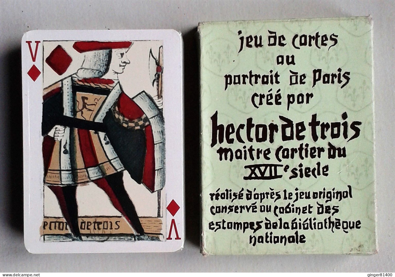 Collection ! Jeu De 54 Cartes Portrait De PARIS Par HECTOR DE TROIS (B.P GRIMAUD). Voir Photos - Carte Da Gioco