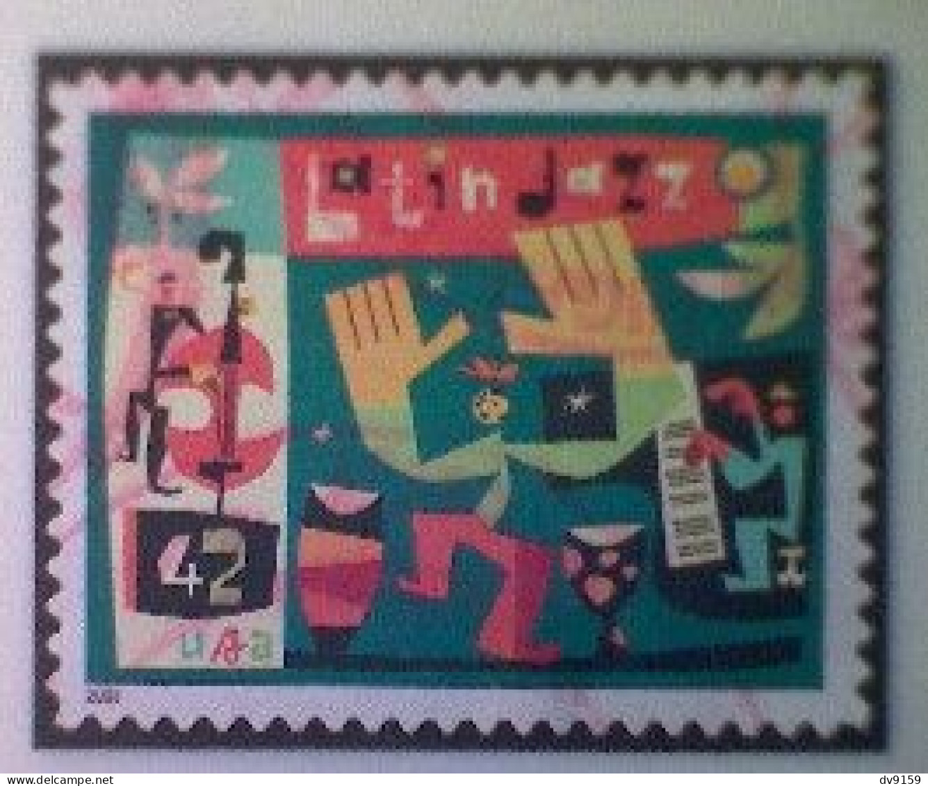 United States, Scott #4349, Used(o), 2008, Latin Jazz, 42¢, Multicolored - Used Stamps