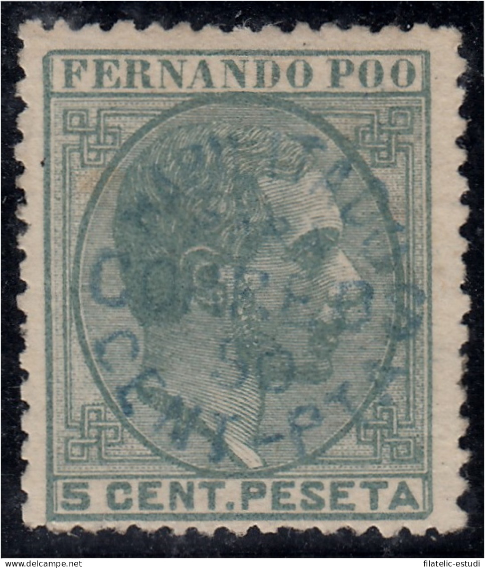 Fernando Poo 11e 1884/94  Alfonso XIII MH - Fernando Poo