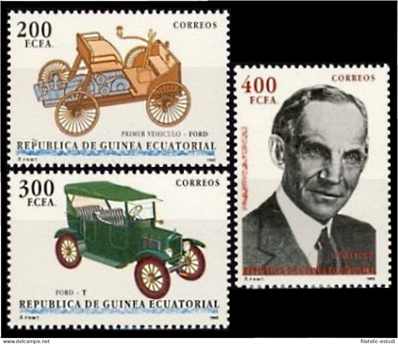 Guinea Ecuatorial 171/73 1993 Homenaje A Henry Ford MNH - Altri & Non Classificati