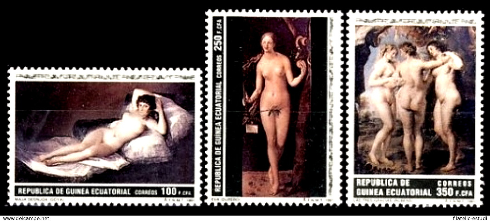 Guinea Ecuatorial 136/38 1991 Grandes Maestros De La Pintura - Altri & Non Classificati