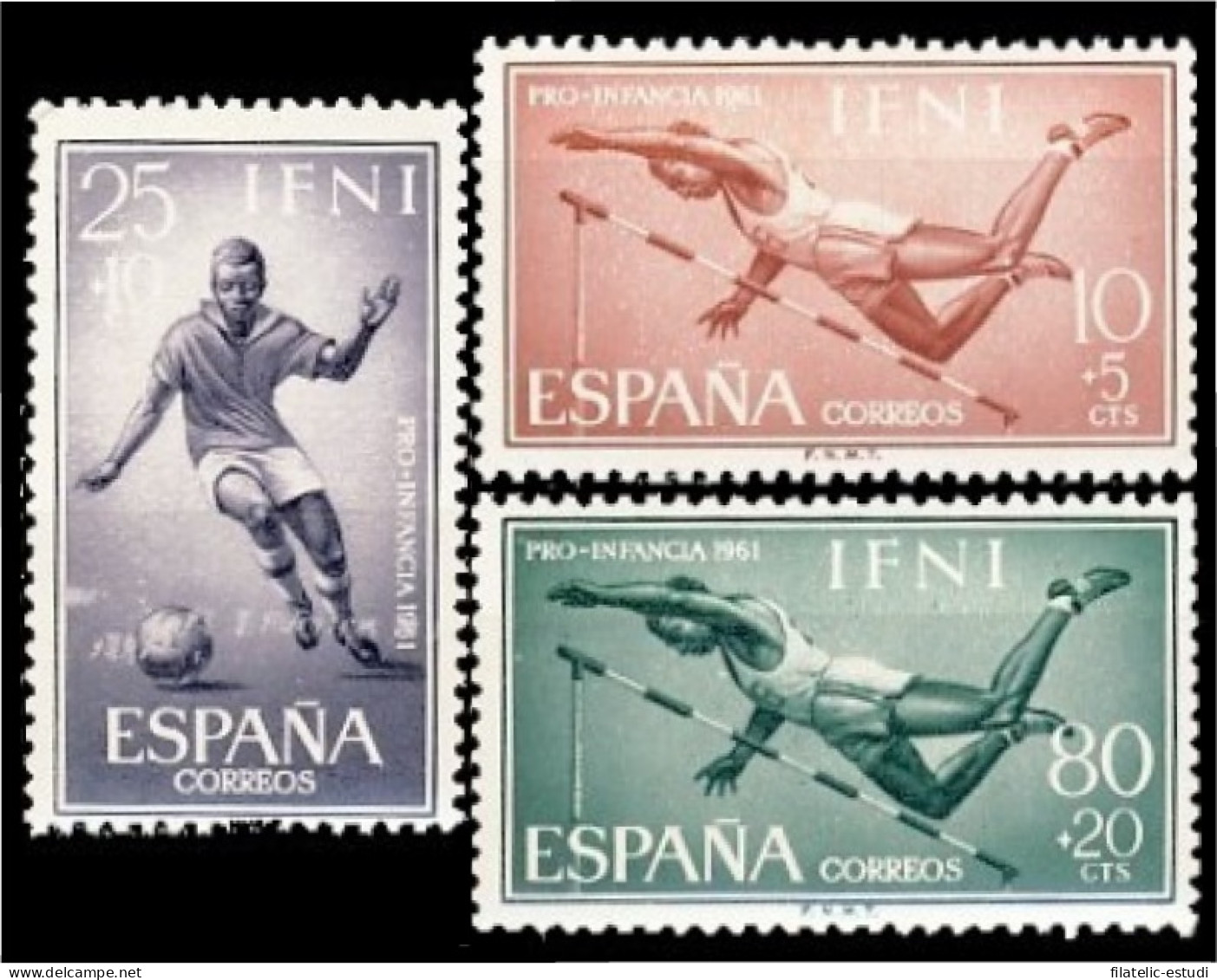 Ifni 176/78 1961  Pro Infancia Deportes MNH - Ifni