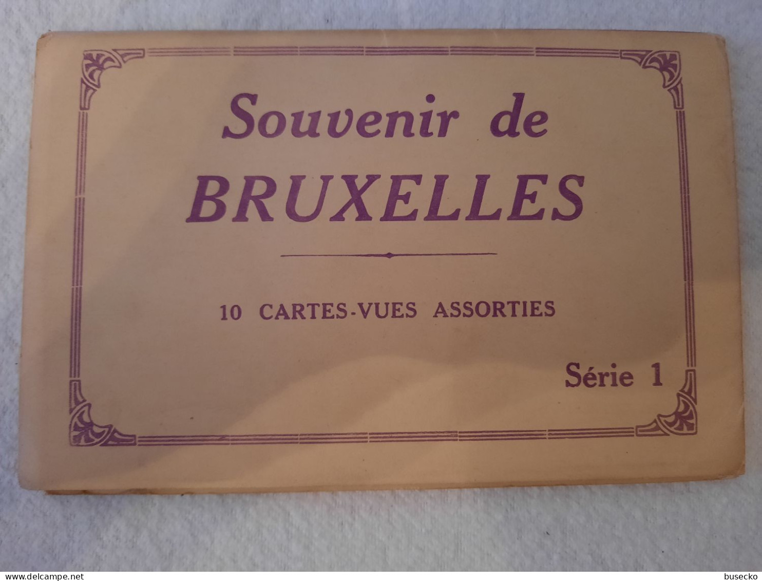 Souvenir De BRUXELLES Brussel Brüssel Série 1 Pishout - 9 Cartes Place De Brouckére Tram Tramway Straßenbahn Etc. - Konvolute, Lots, Sammlungen