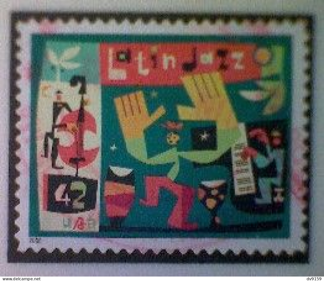 United States, Scott #4349, Used(o), 2008, Latin Jazz, 42¢, Multicolored - Used Stamps