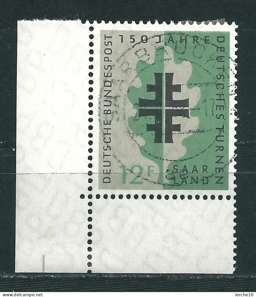 Saar MiNr. 437 Bogenecke, Vollstempel   (sab12) - Oblitérés