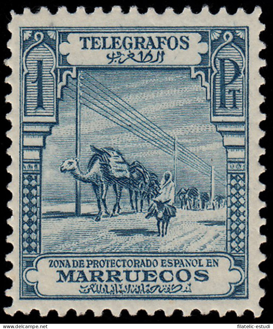 Marruecos Morocco  Telégrafos T-29 1928 1ª Serie Telégrafos Marroquí MH - Spanish Morocco