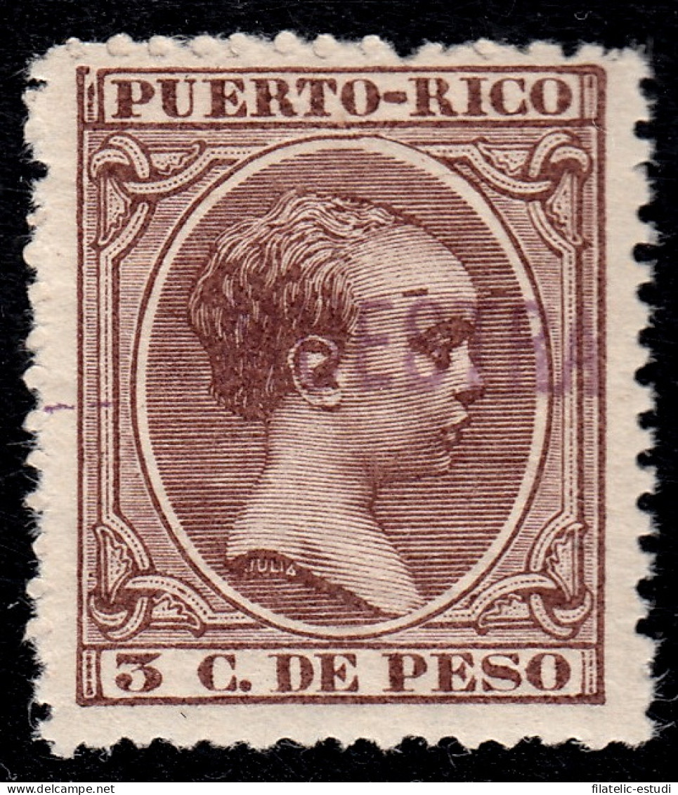 Puerto Rico 122 1897 Alfonso XIII Muestra MNH - Puerto Rico