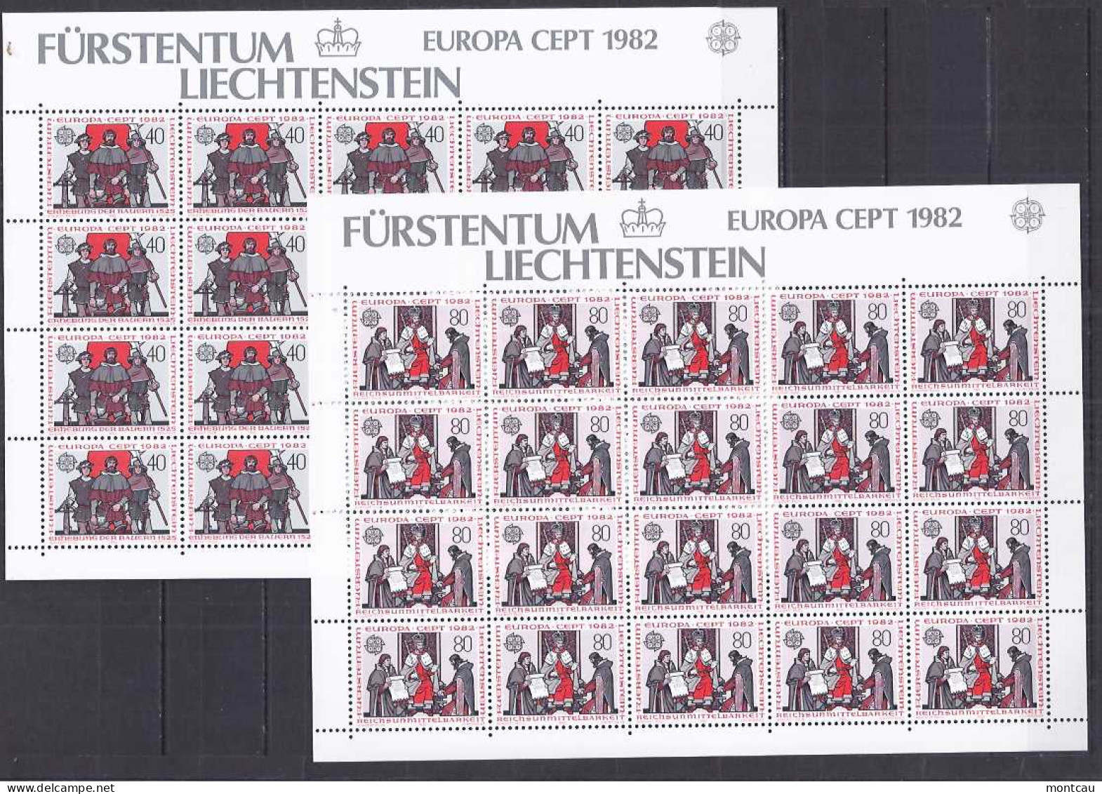 Europa 1982. Liechtenstein Mi 791-92 MNH (**) - 1982