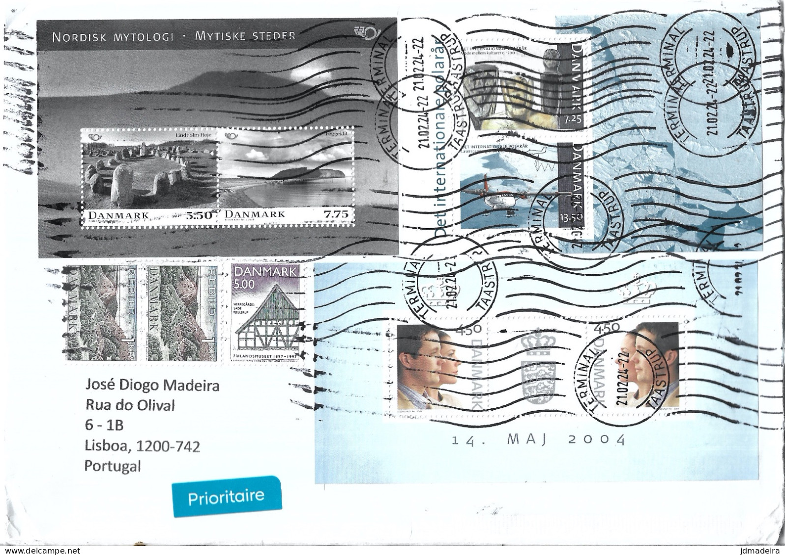 Danmark Cover To Portugal - Covers & Documents