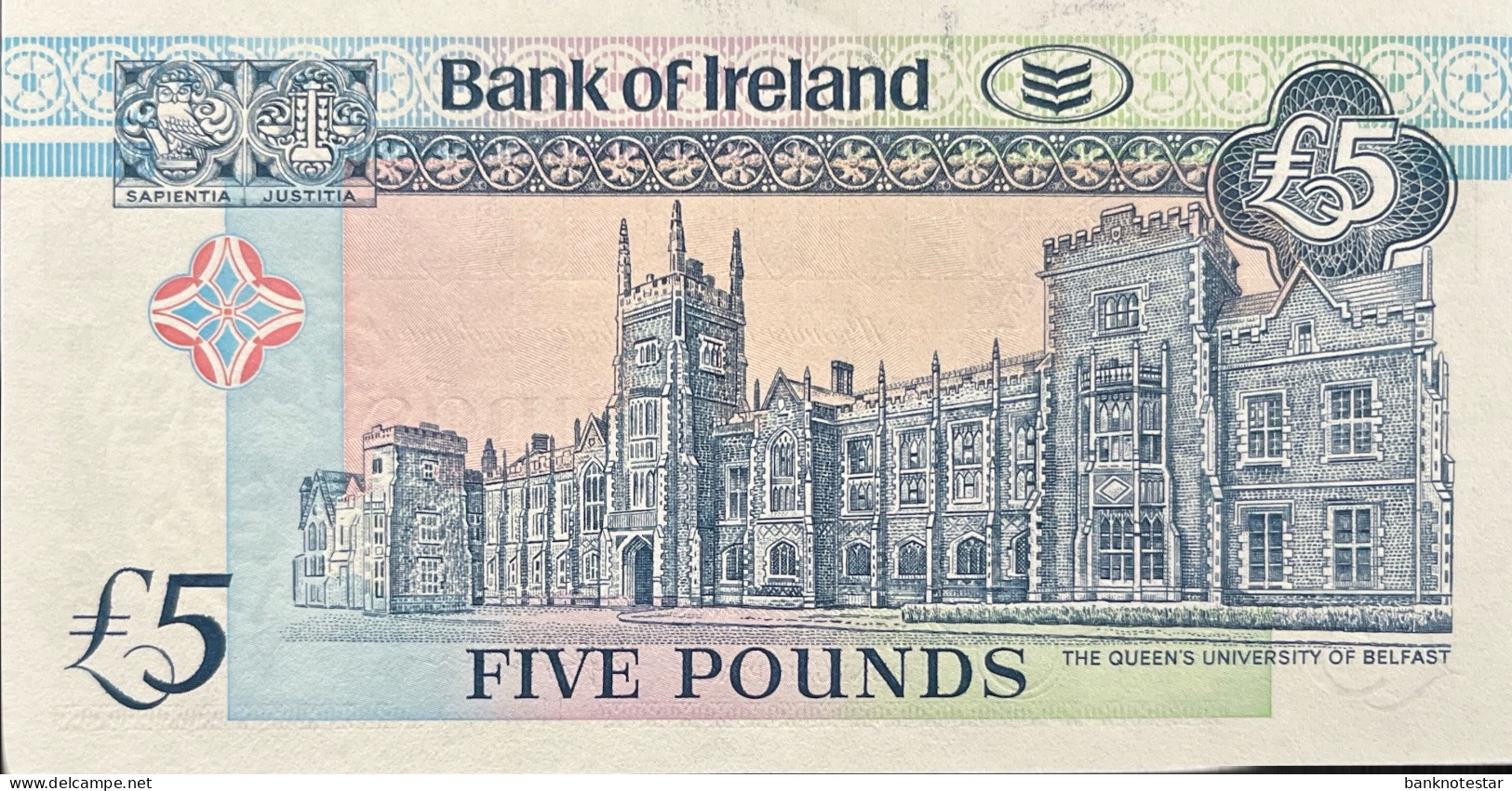 Northern Ireland 5 Pounds, P-70c (1.7.1994) - UNC - 5 Pounds