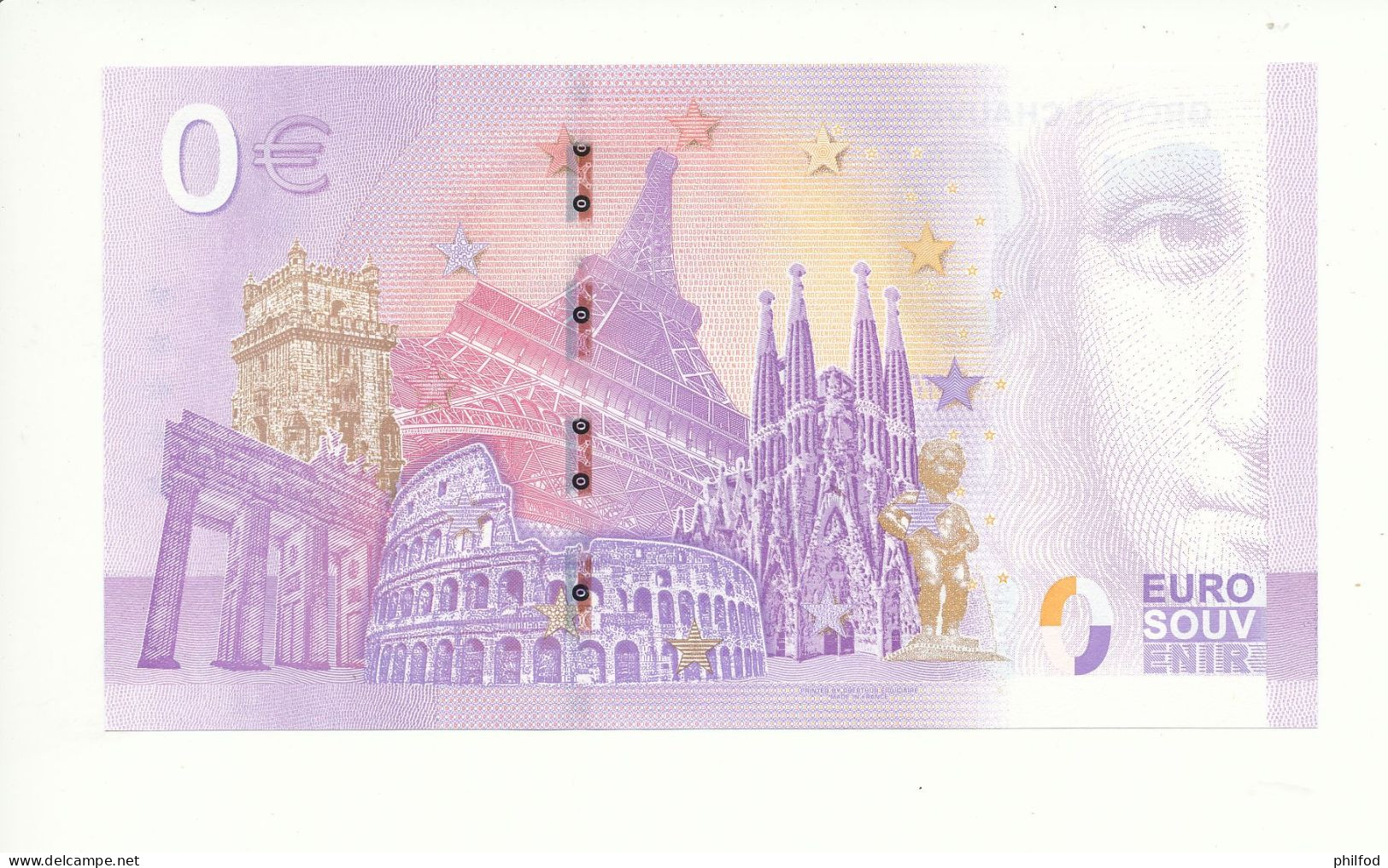 Billet Souvenir - 0 Euro - GROTTE CHAUVET 2 - ARDÈCHE - UEHQ - 2023-3 - N° 409 - Lots & Kiloware - Banknotes