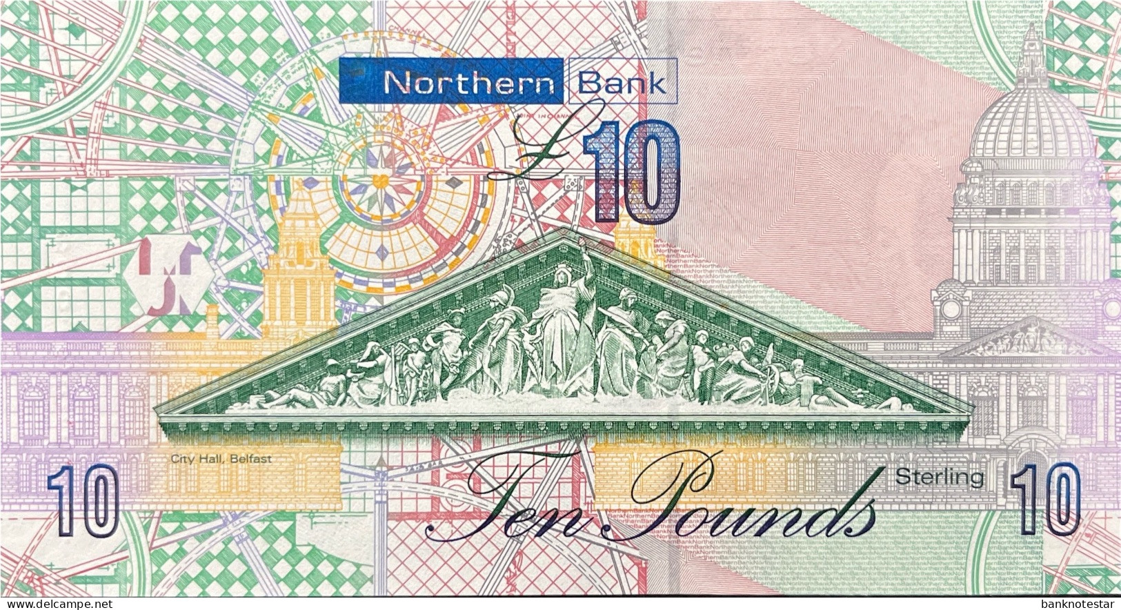 Northern Ireland 10 Pounds, P-210a (9.11.2008) - UNC - 10 Pounds