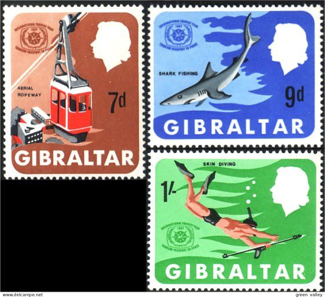 452 Gibraltar Plongee Skin Diving Shark Requin MNH ** Neuf SC (GIB-17) - Duiken