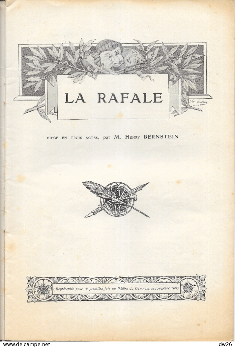 Revue L'Illustration Théâtrale N° 23 (Décembre 1905) Théâtre: Pièce En 3 Actes La Rafale Par Henry Bernstein - French Authors