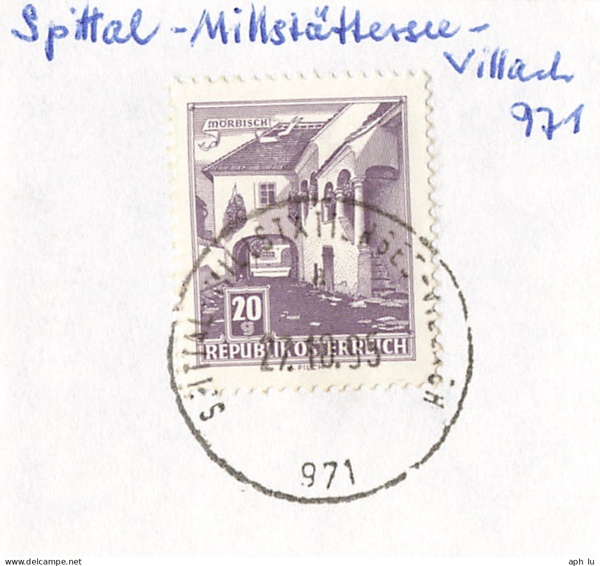 Bahnpost (R.P.O./T.P.O) Spittal-Millstättersee-Villach [Ausschnitt] (AD3109) - Briefe U. Dokumente