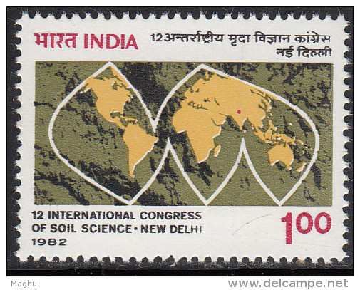 India MNH 1982,  International Soil Science Congress, Minerals, Mineral, Chemistry - Ungebraucht