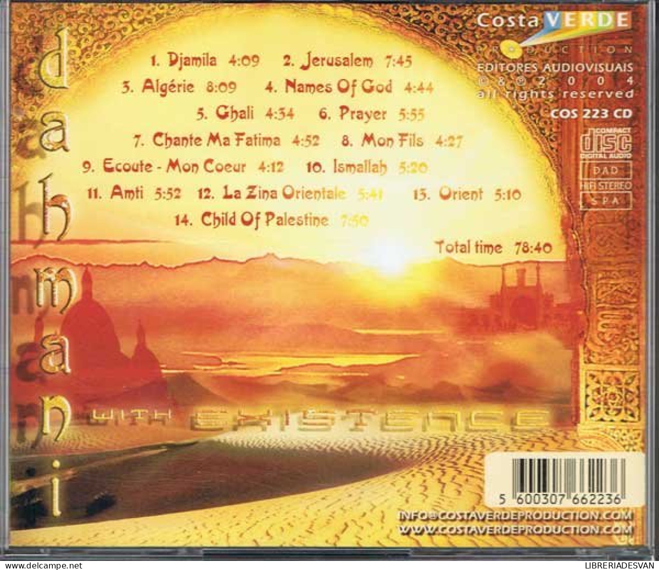 Dahmani & Existence - Dahmani & Existence. CD - New Age