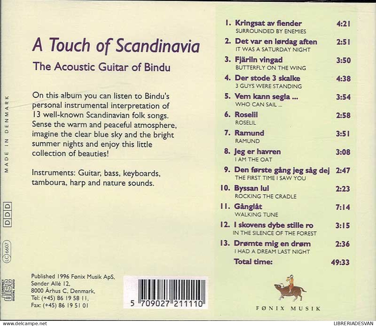 Bindu - A Touch Of Scandinavia. CD - New Age