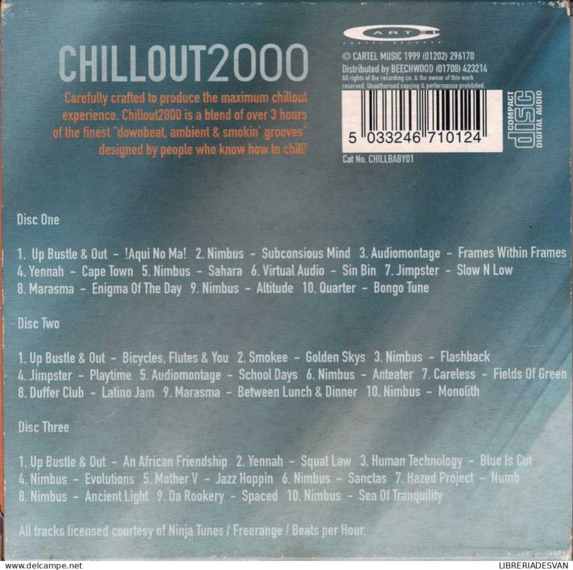 Chillout 2000 ...Now The Party's Over. 3 X CD - New Age