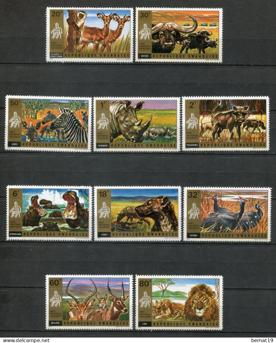 Rwanda 1972. Yvert 451-60 ** MNH. - Ungebraucht