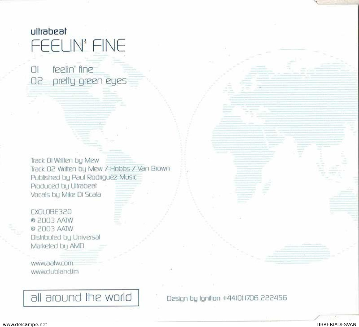 Ultrabeat - Feelin' Fine. CD Single - Dance, Techno & House