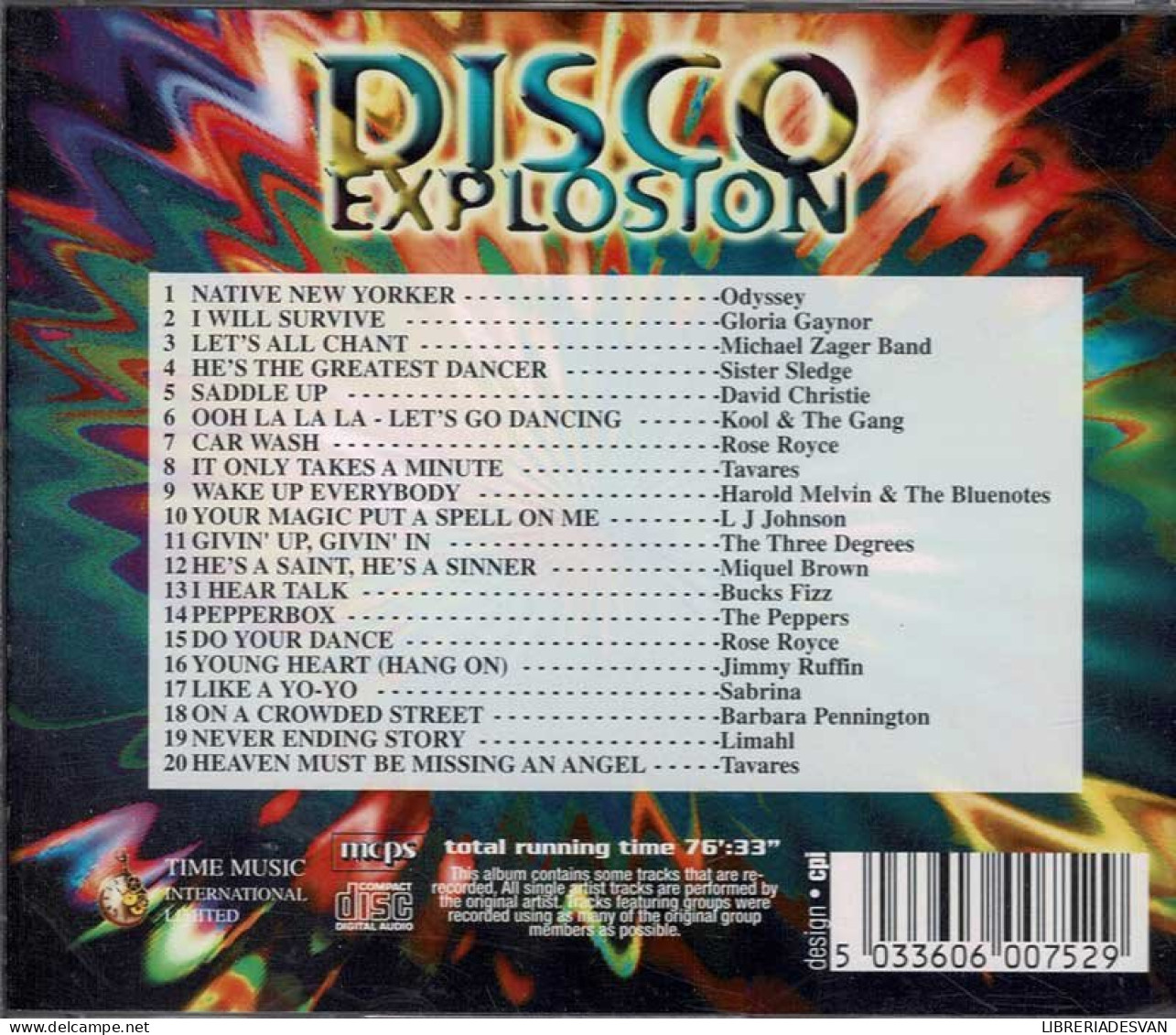 Disco Explosion - 20 Explosive Disco Hits. CD - Dance, Techno En House
