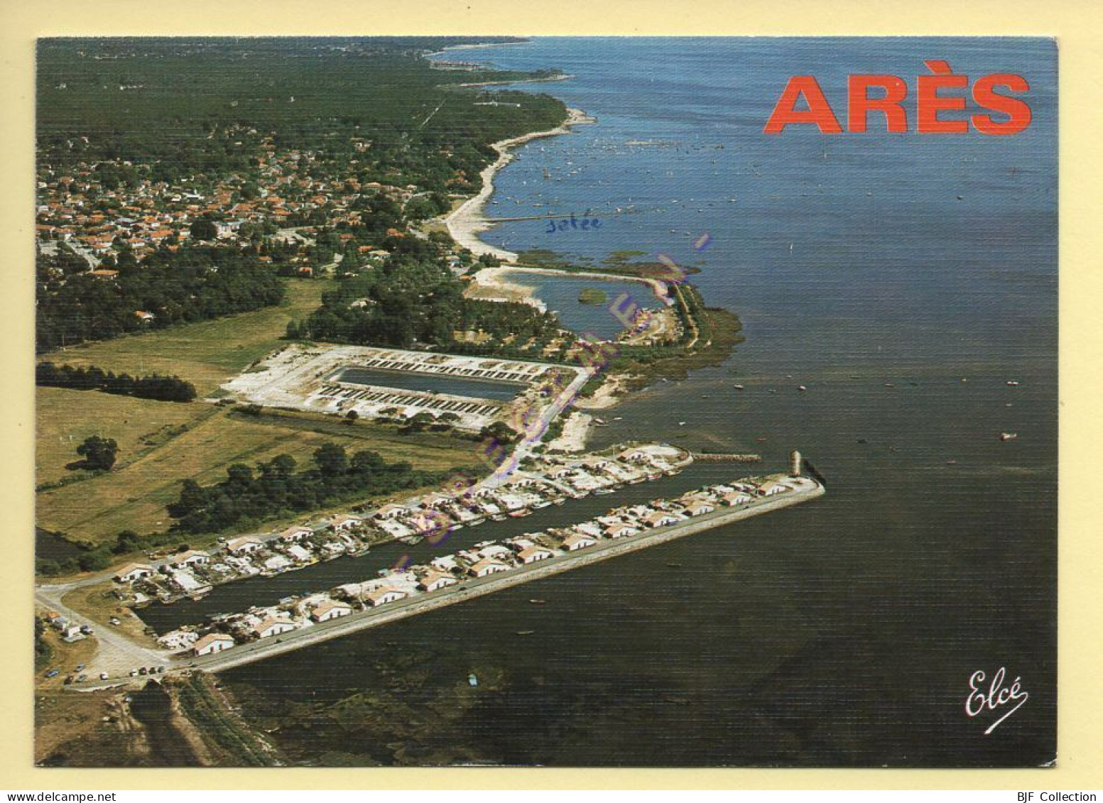 33. ARES – Vue Générale Du Port / La Lagune / La Grande Plage / Vue Aérienne (voir Scan Recto/verso) - Arès