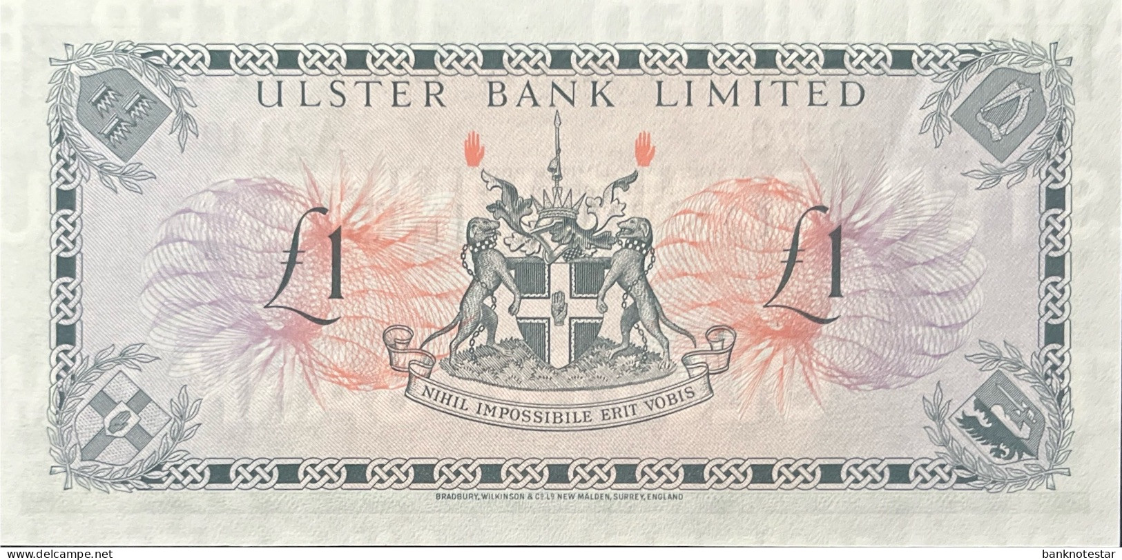 Northern Ireland 1 Pound, P-325b (1.3.1973) - UNC - 1 Pond