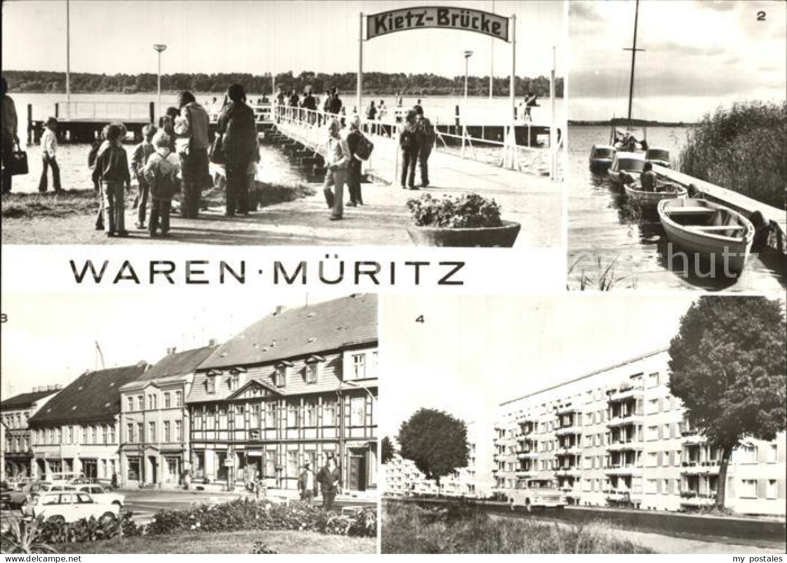 72405900 Waren Mueritz Kietz-Bruecke Mueritz Marktplatz Waren - Waren (Müritz)