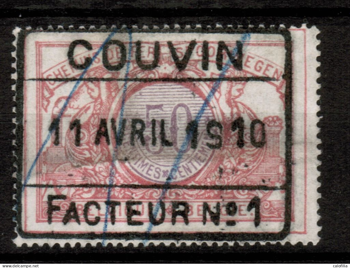 CHEMINS DE FER TR 35, Obliteration Centrale, COUVIN FACTEUR 1 - Other & Unclassified