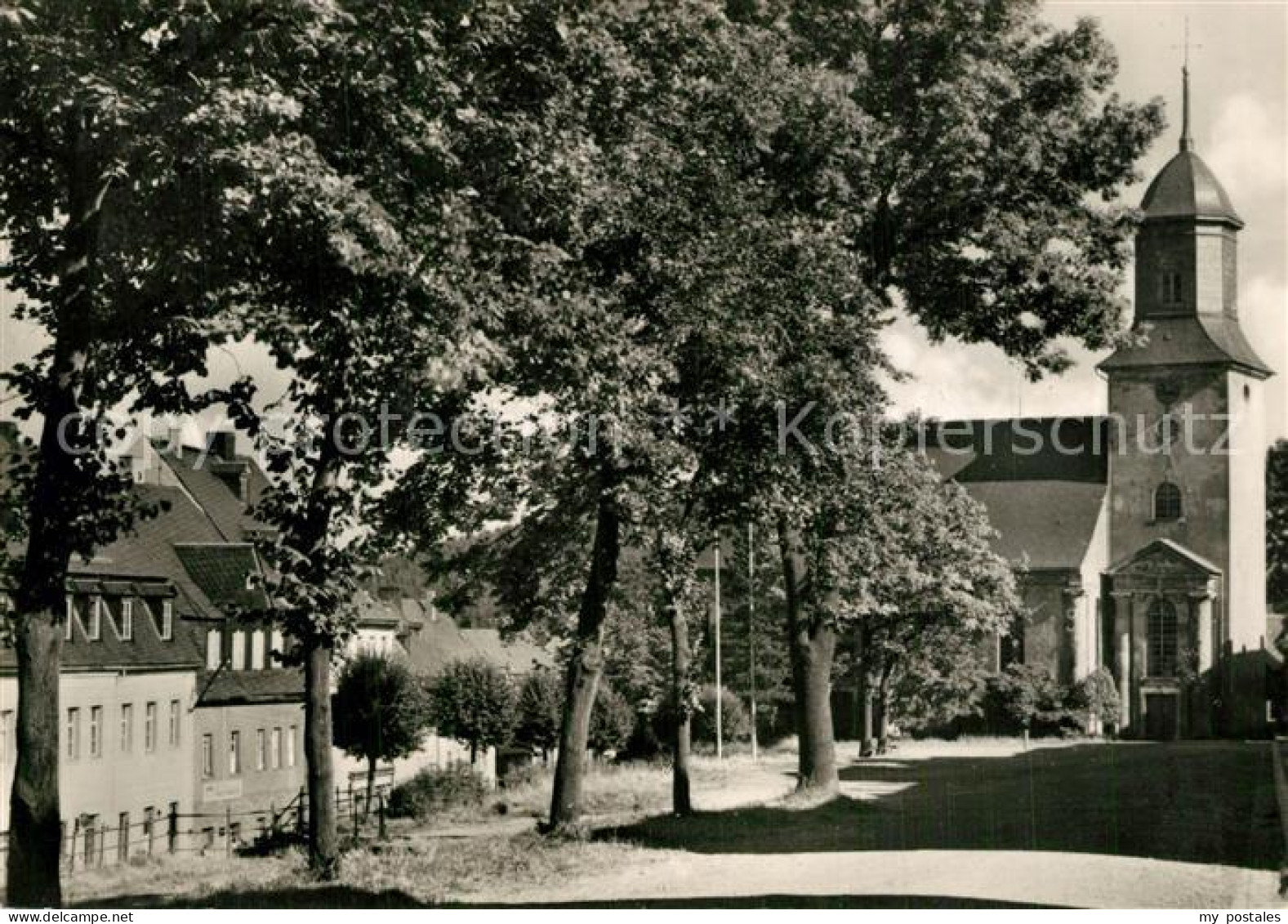 73565511 Gruenhain Erzgebirge Markt Kirche Gruenhain Erzgebirge - Gruenhain