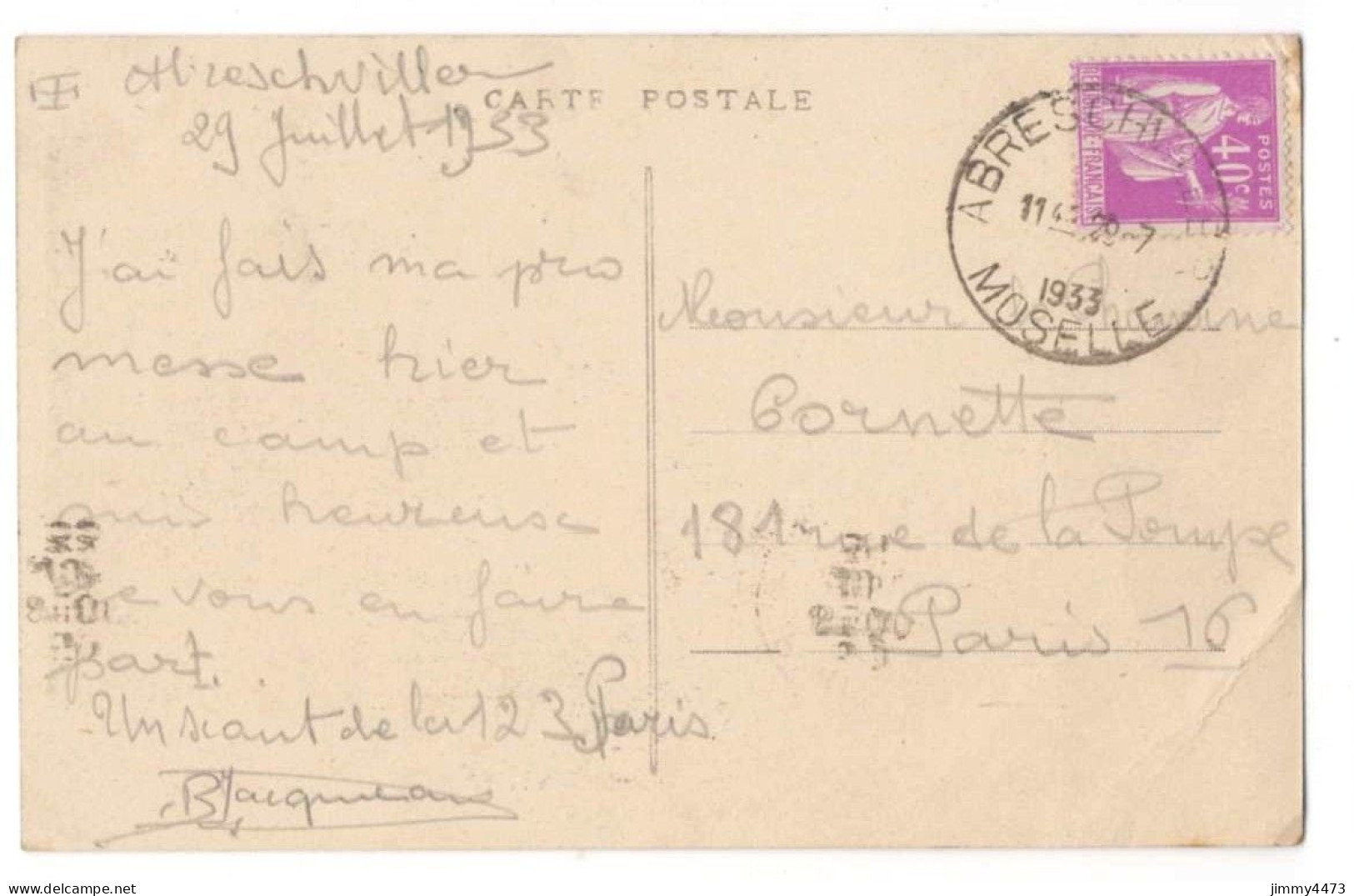 CPA - ABRESCHWILLER En 1933 - La Roche Du Diable ( Canton De Phalsbourg Moselle ) N° 10394 - Phalsbourg