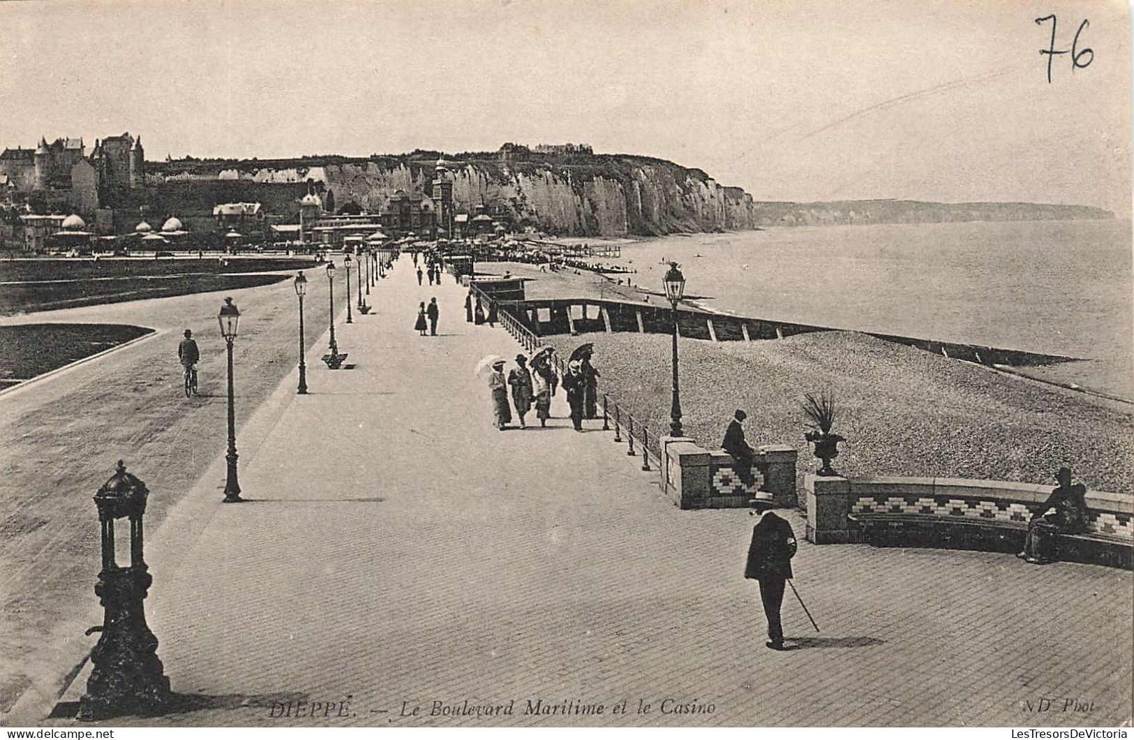 FRANCE - Dieppe - Le Boulevard Maritime Et Le Casino - Carte Postale Ancienne - Dieppe