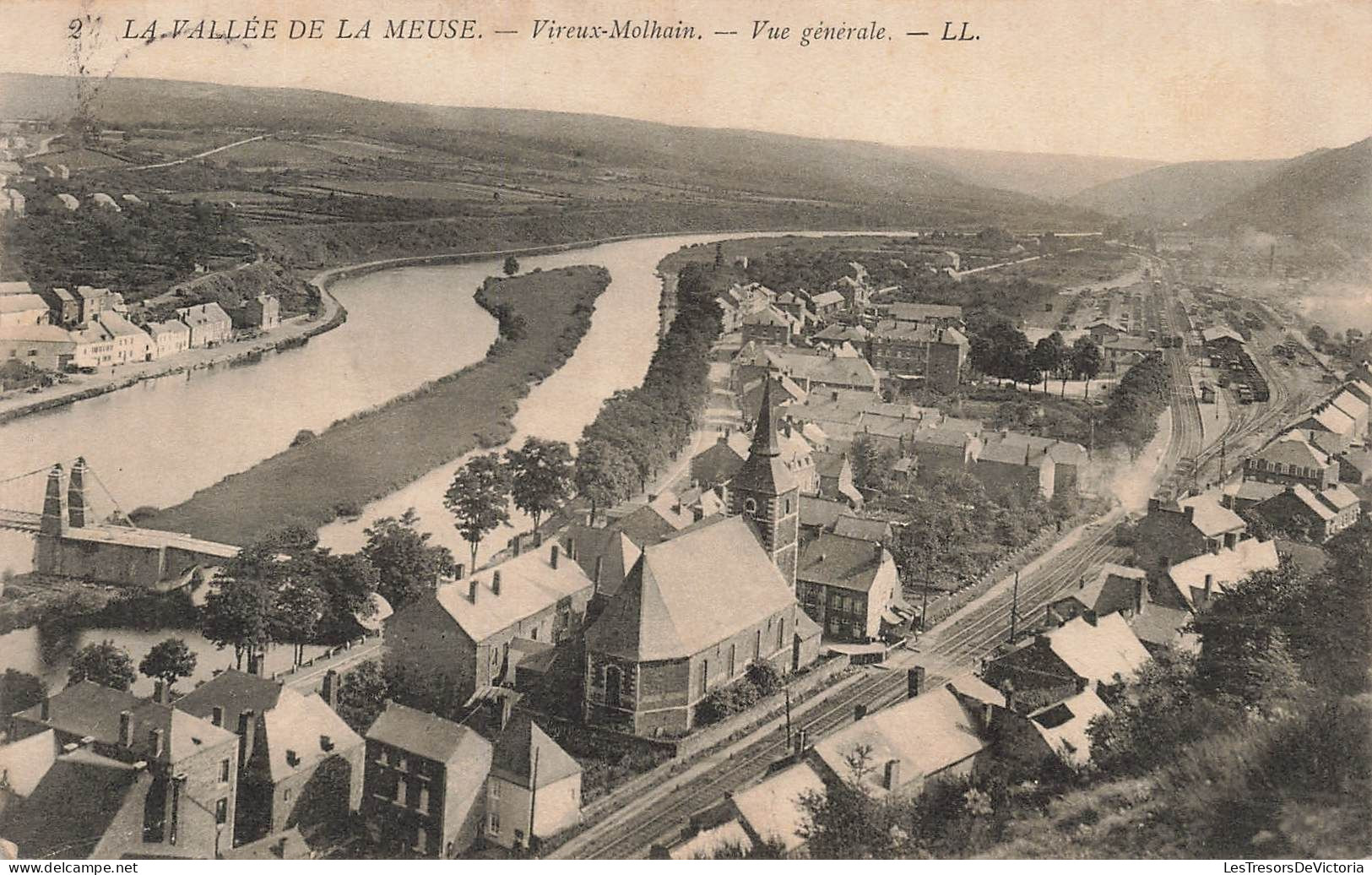 FRANCE - La Vallée De La Meuse - Vireux Molhain - Vue Générale De La Ville - L L - Carte Postale Ancienne - Sonstige & Ohne Zuordnung