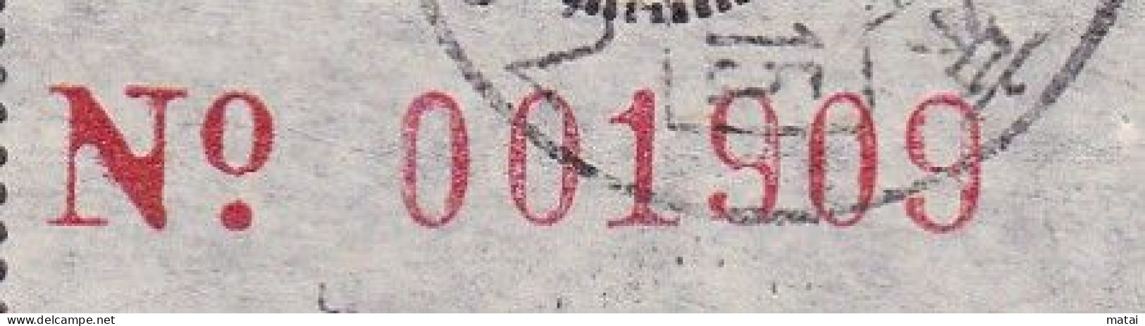 CHINA CHINE CINA JINGSU NANJING 210002 ADDED CHARGE LABEL (ACL)  0.10 YUAN 5 Large Number / 6 Small Number  VARIETY - Sonstige & Ohne Zuordnung
