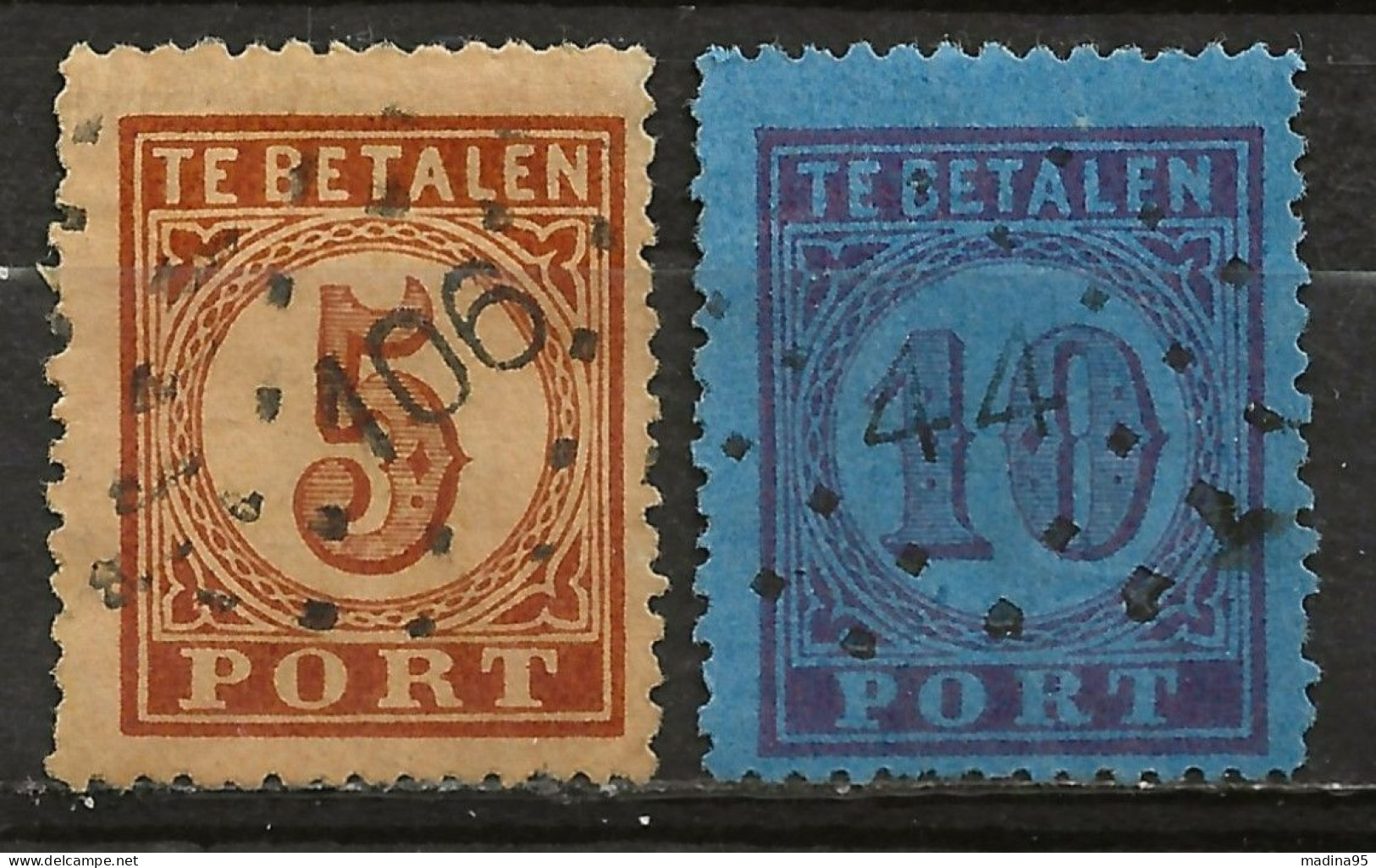 PAYS-BAS: Obl., TAXE: YT N° 1 Et 2, TB - Postage Due