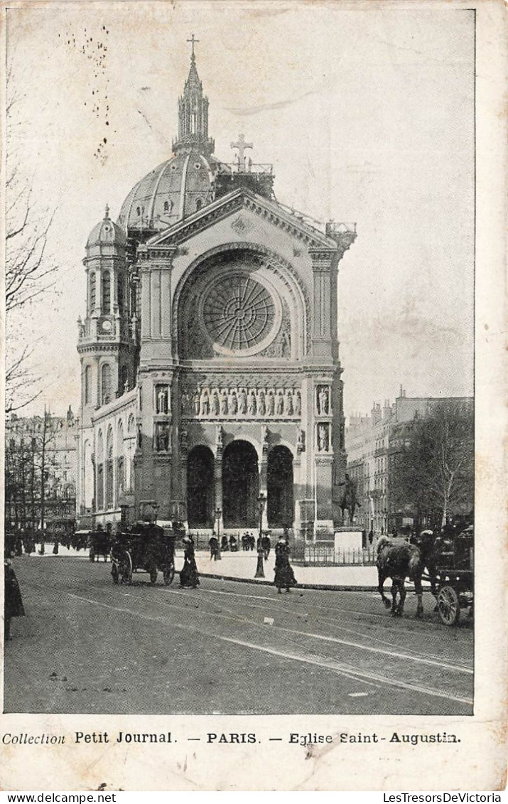 FRANCE - Petit Journal - Paris - Vue Panoramique De L'église Saint Augustin - Animé - Carte Postale Ancienne - Eglises