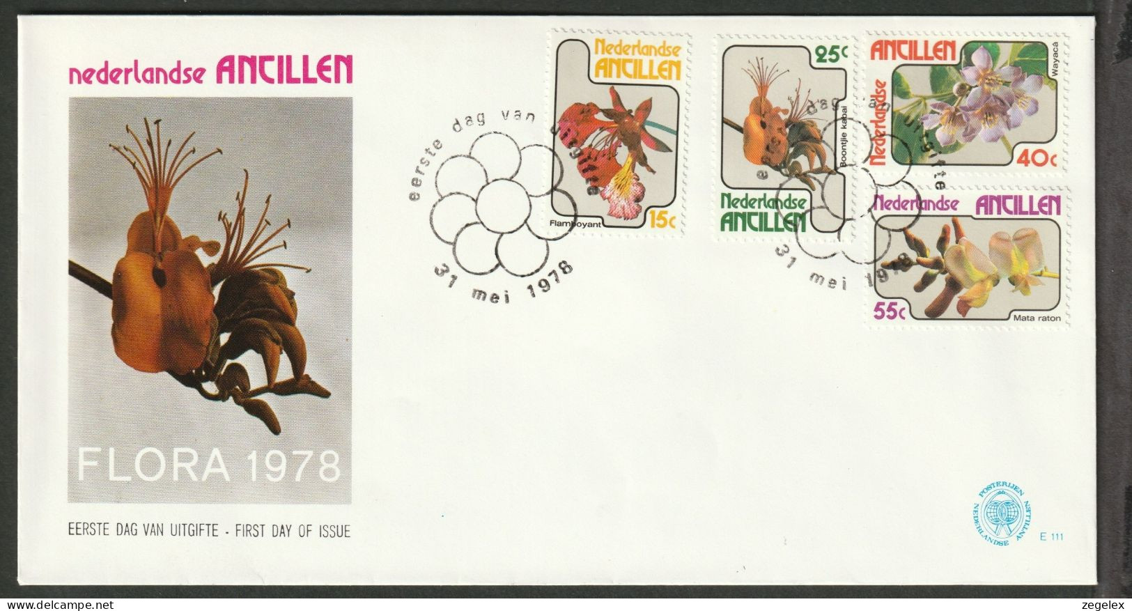 Ned. Antillen 1978 FDC - E111 - West Indies