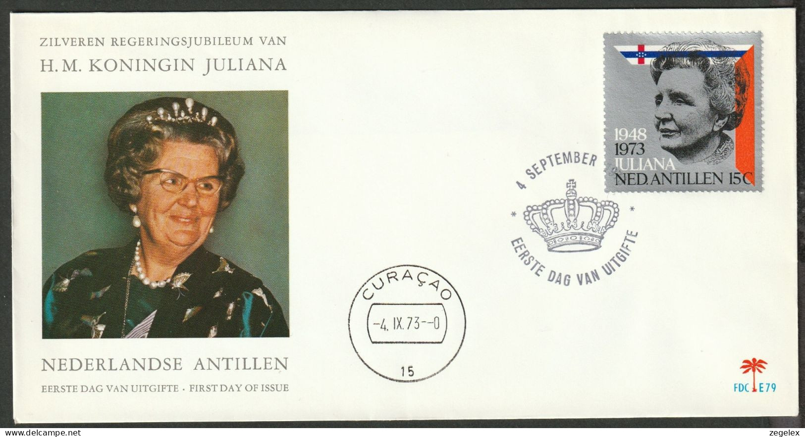 Ned. Antillen 1973 FDC - E79 - West Indies