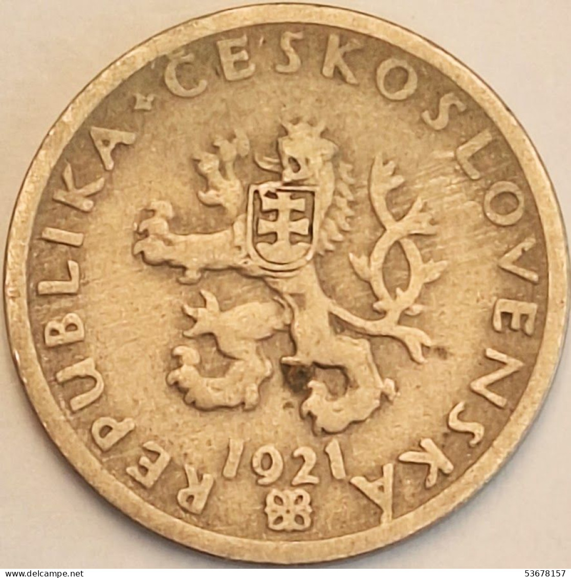 Czechoslovakia - 20 Haleru 1921, KM# 1 (#3668) - Tsjechoslowakije