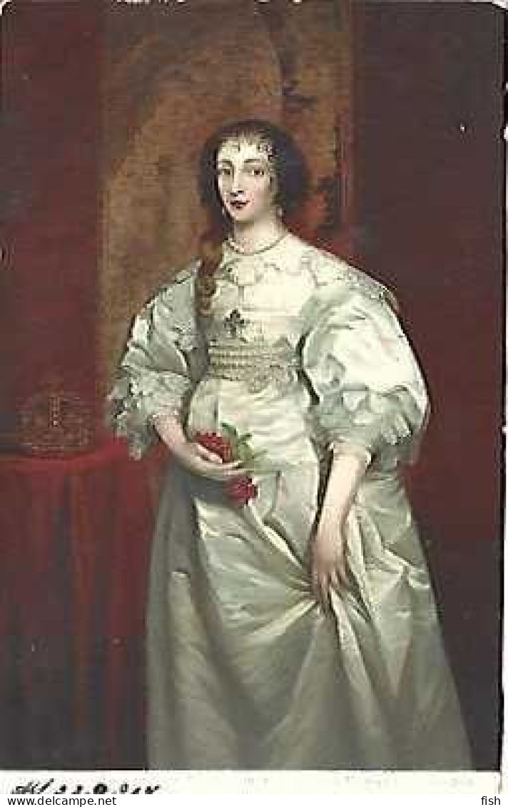 Portugal & Marcofilia, Henrietta Von Frankreich By Antonius Van Dyck, Lisboa A Coimbra 1907 (8887) - Brieven En Documenten