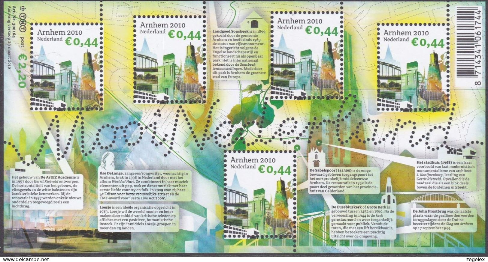 2010 Blokje Mooi Nederland - Arnhem NVPH 2714 MNH/**/postfris - Neufs