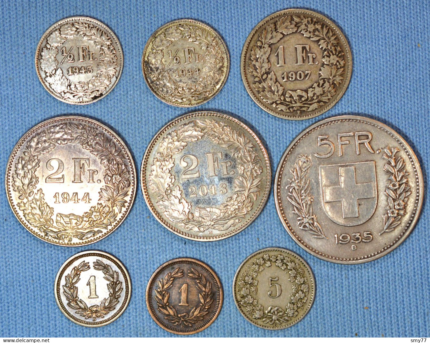 Suisse / Switzerland / Schweiz • Lot 9x • Including Scarcer And Silver Coins • [24-250] - Sammlungen & Sammellose